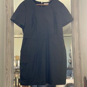 Black short sleeve leather dress large by 1.state